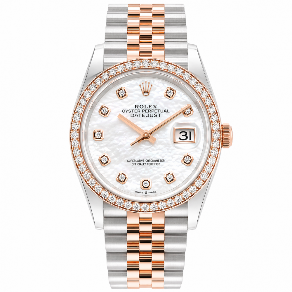 Rolex Datejust Everose MOP 36MM 126281RBR Factory Diamond Watch